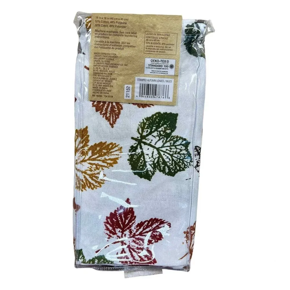 Napkins Set of 4 Same Fabric Printed  (approx.18